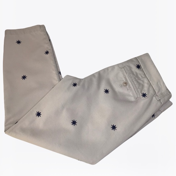 J. Crew Scout 100% Cotton Embroidered Stars Women’s Pants 0/2 - Picture 8 of 14